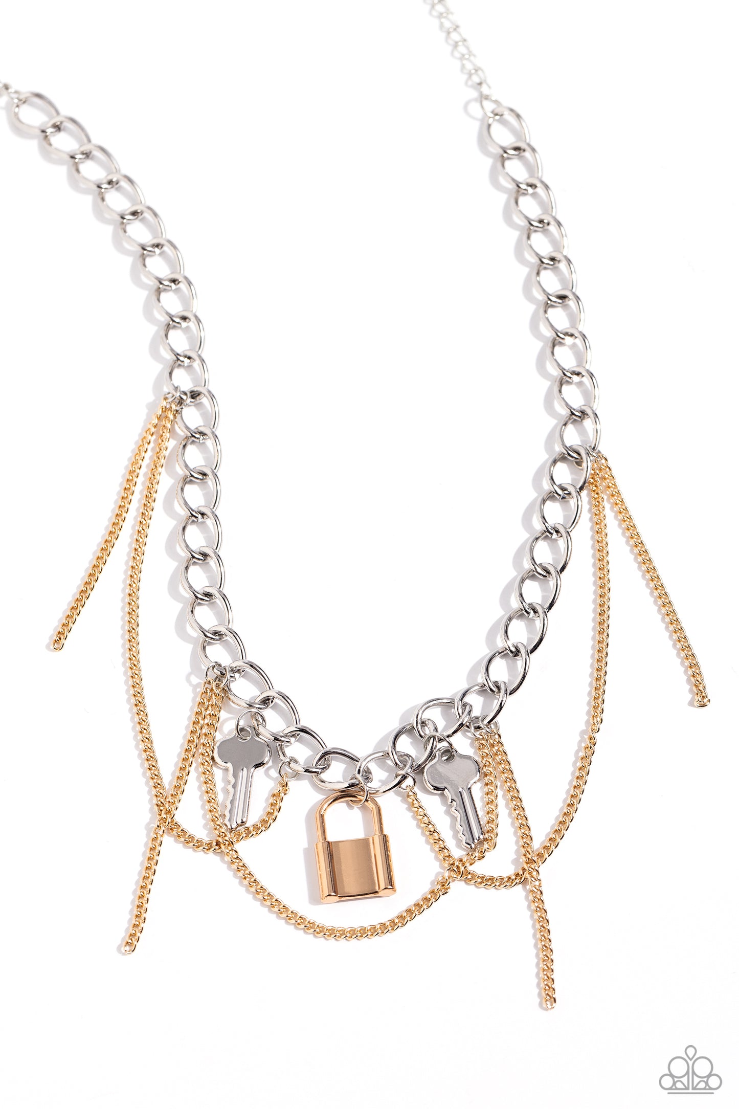 Against the LOCK - Multi necklace & Watch the LOCK - Multi $16 set
