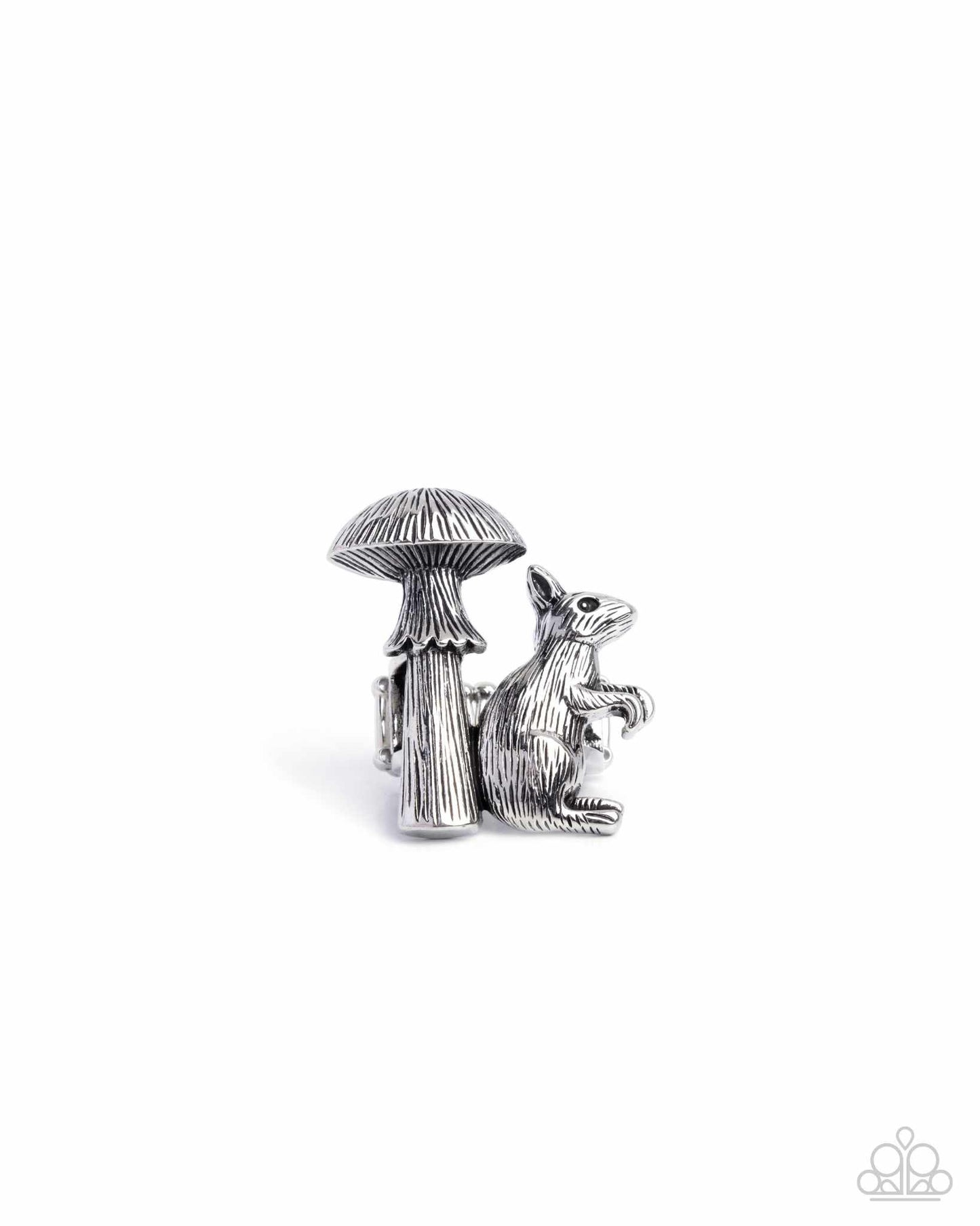 Textured Toadstool - Silver
