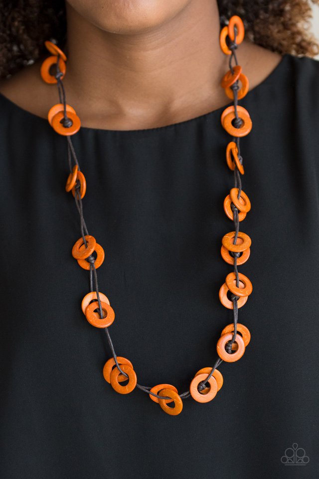 Waikiki Winds - Orange Necklace