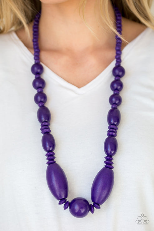 Paparazzi  Summer Breezin - Purple  Necklace