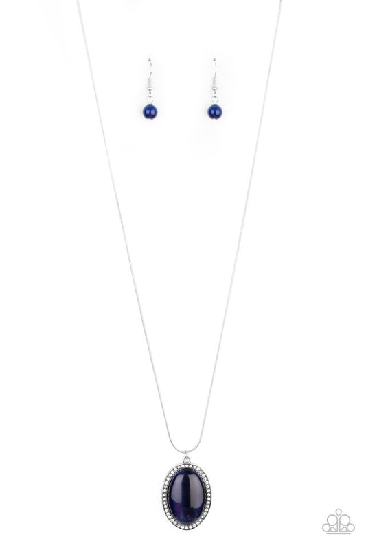 Paparazzi Necklace ~ GLISTEN To This - Blue