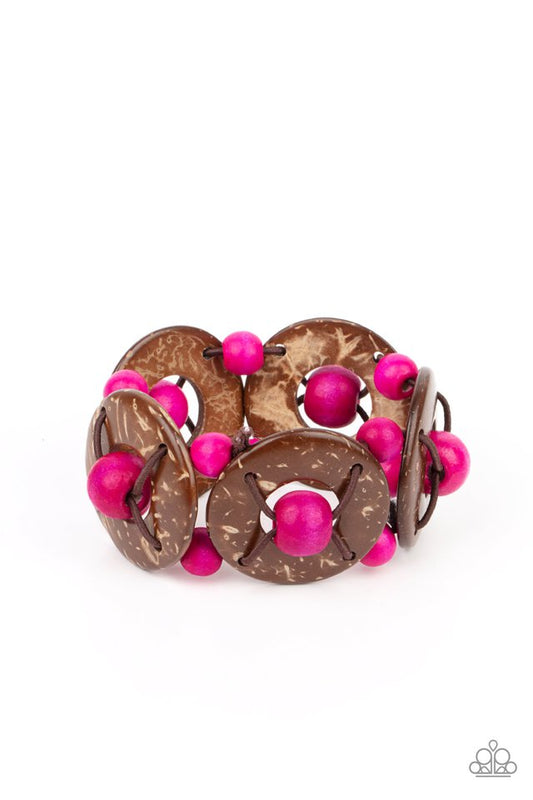 Paparazzi Bracelet ~ Island Adventure - Pink