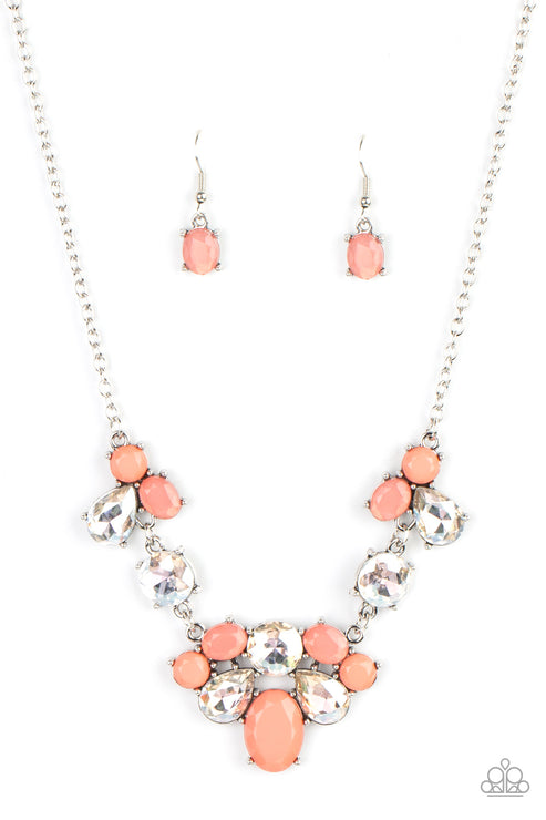 Paparazzi  Ethereal Romance - Orange  Necklace