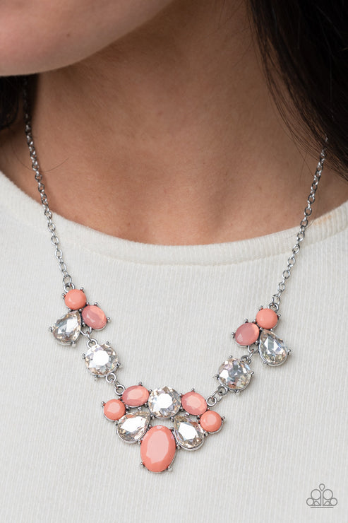 Paparazzi  Ethereal Romance - Orange  Necklace