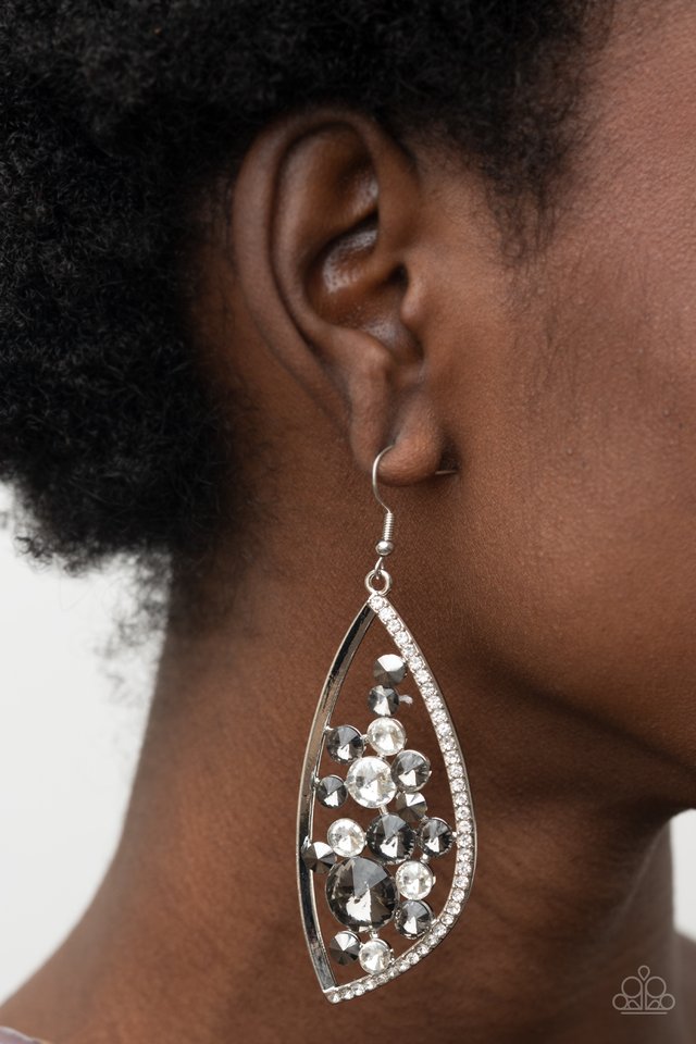 Paparazzi Earring ~ Sweetly Effervescent - Silver
