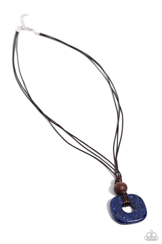 Canyon Crusade - Blue Necklace - Paparazzi Accessories