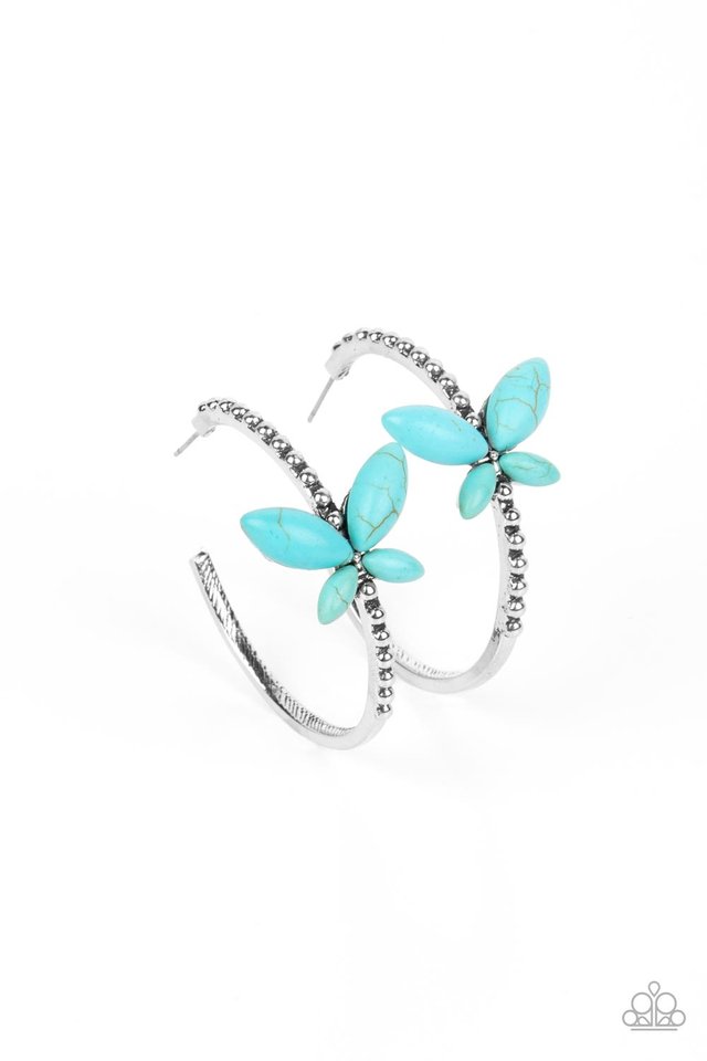 Paparazzi Earring ~ Bohemian Butterfly - Blue