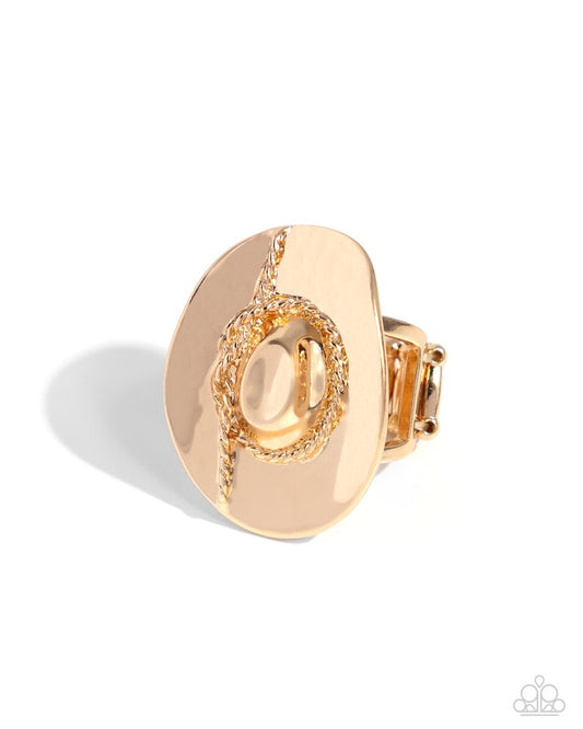 Paparazzi Ring ~ Broach Break - Gold