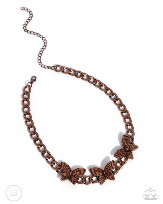 Aerial Ambition - Copper necklace & Aerial Amazement - Copper bracelet $10 Set