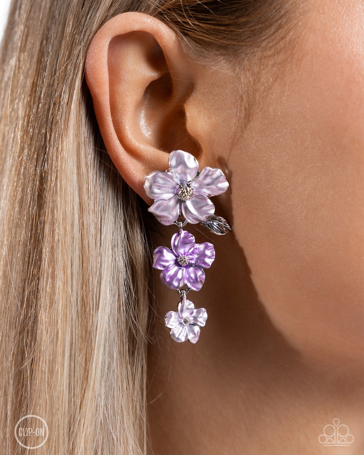 Bouquet Brilliance - Purple necklace- Balanced Bouquet - Purple earrings $10 Set