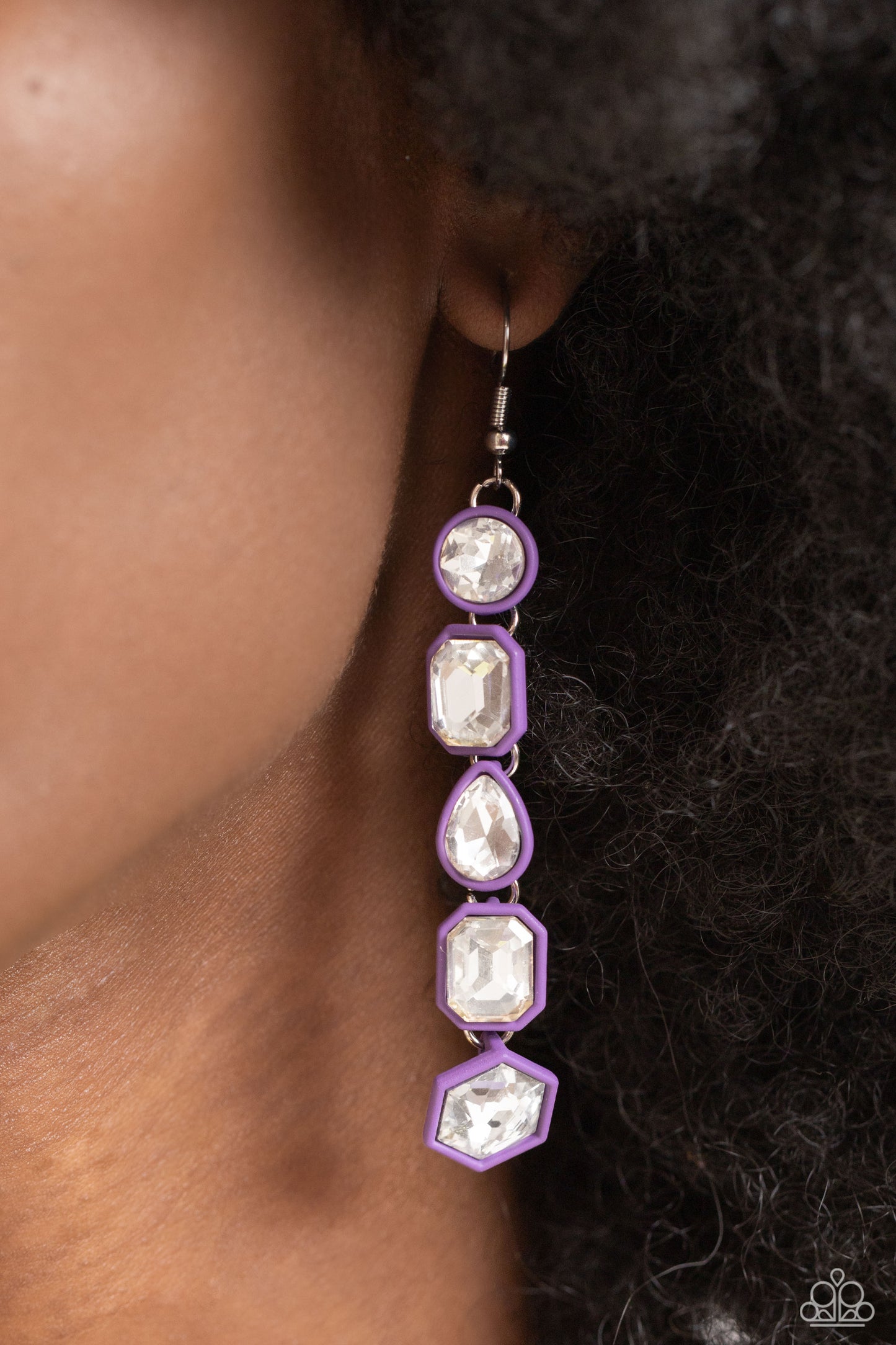 Evolving Elegance - Purple necklace, Developing Dignity - Purple earrings & Changing Class - Purple ring $15 Set