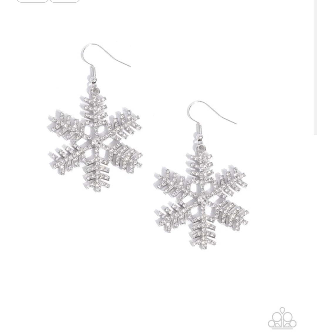 Snowflake Shimmer - White