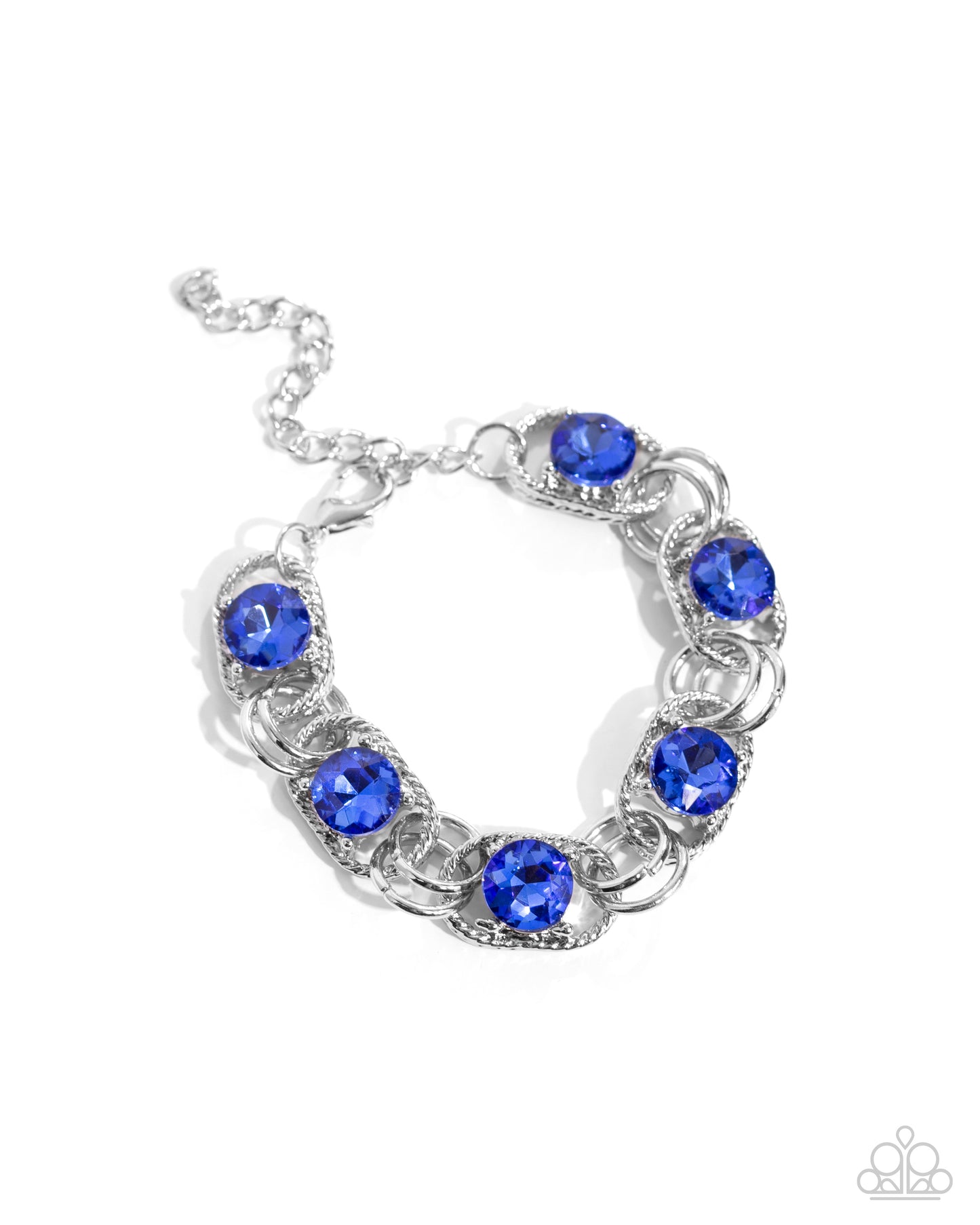 Serrated Sensation - Blue necklace- Serrated Secret - Blue bracelet $10