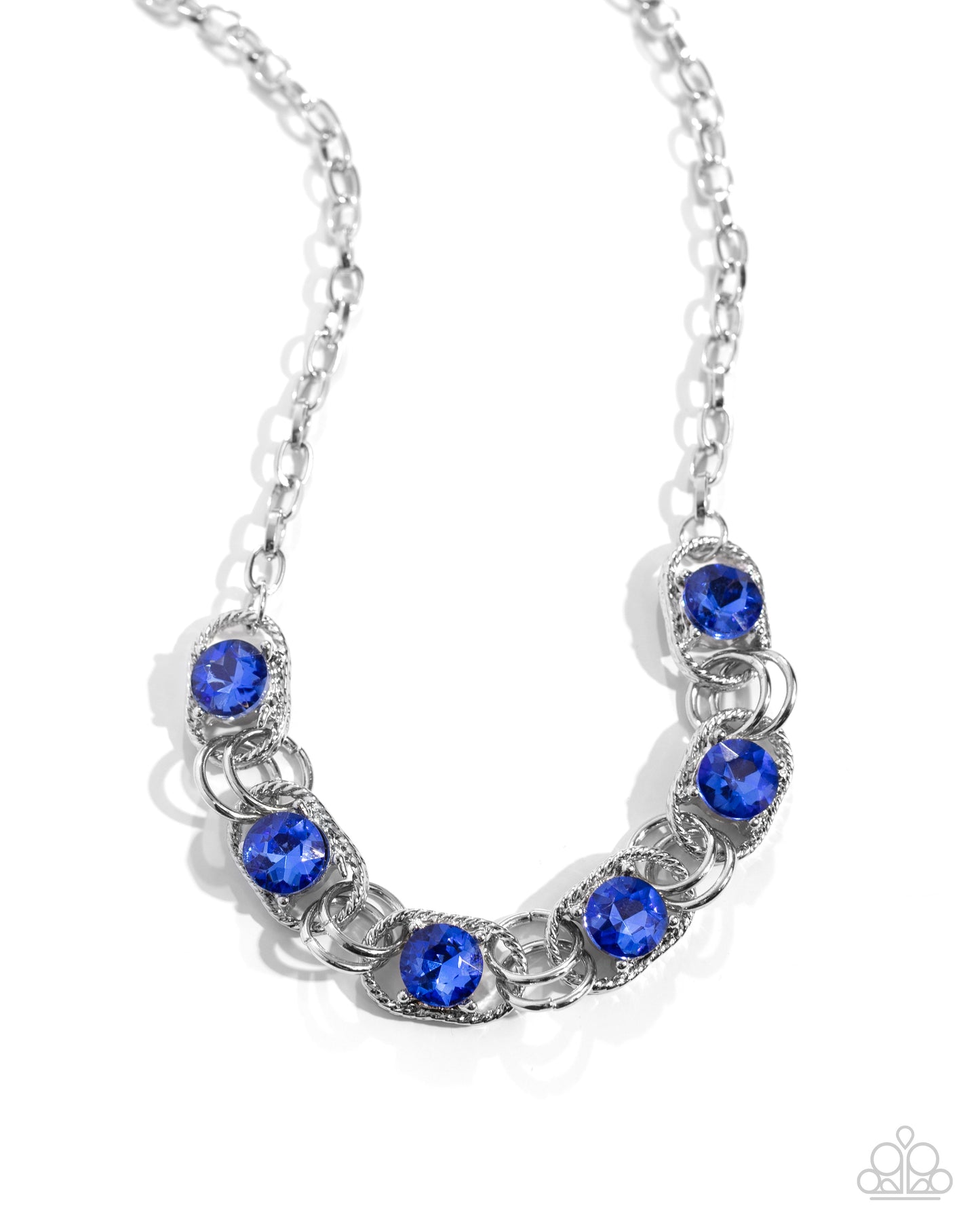 Serrated Sensation - Blue necklace- Serrated Secret - Blue bracelet $10